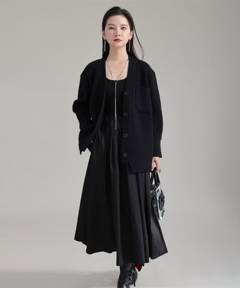 Rib Knit Cardigan